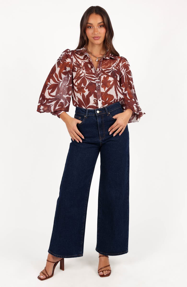 Petal & Pup Fleetwood Print Button-Up Shirt, Alternate, color, 