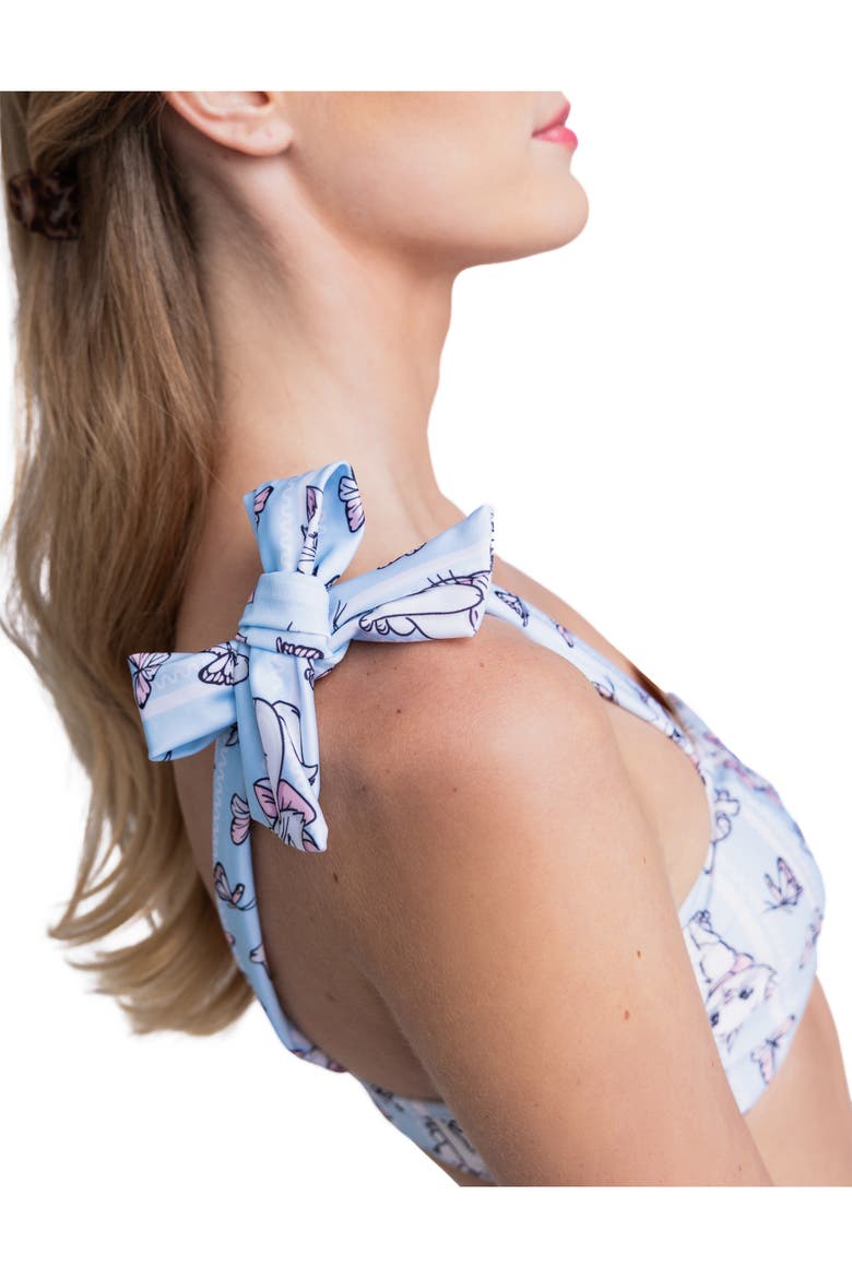 The Aristocats Marie 2-Piece Swimwear Bikini Set, Alternate, color, Marie Blue Stripe