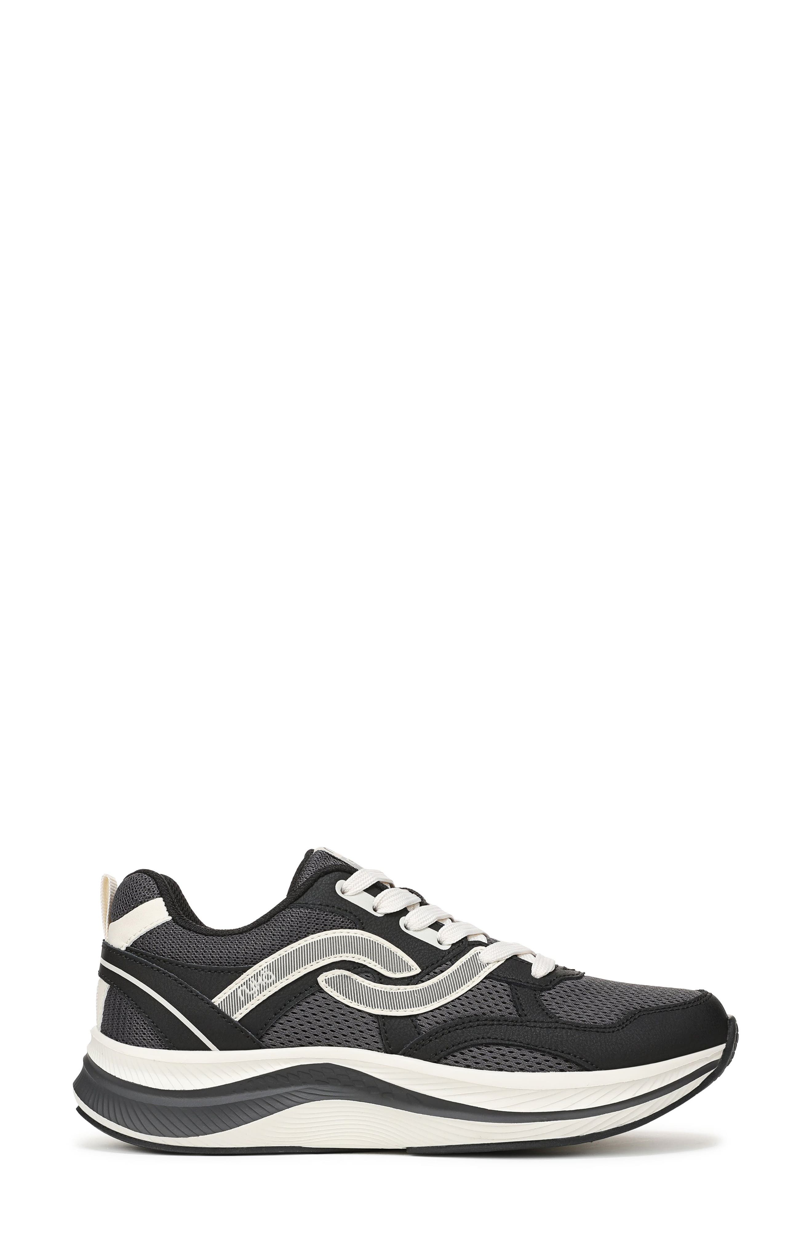 Gratify Walking Shoe, Alternate, color, BLACK LEATHER/ MESH