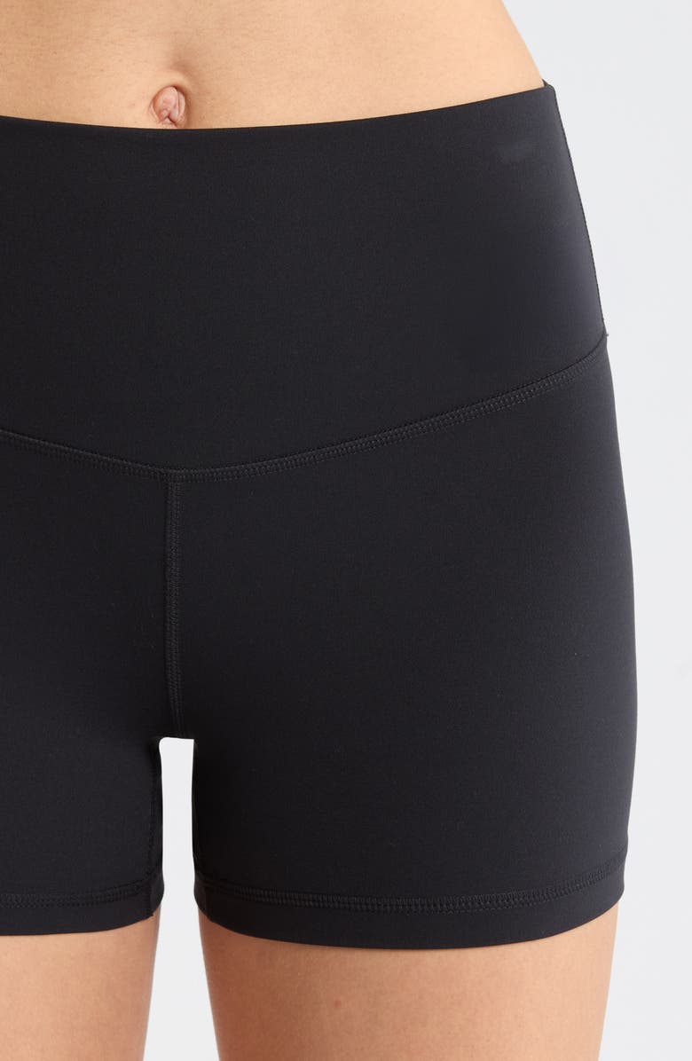 Zella Luxe Lite Bike Shorts, Alternate, color, Black