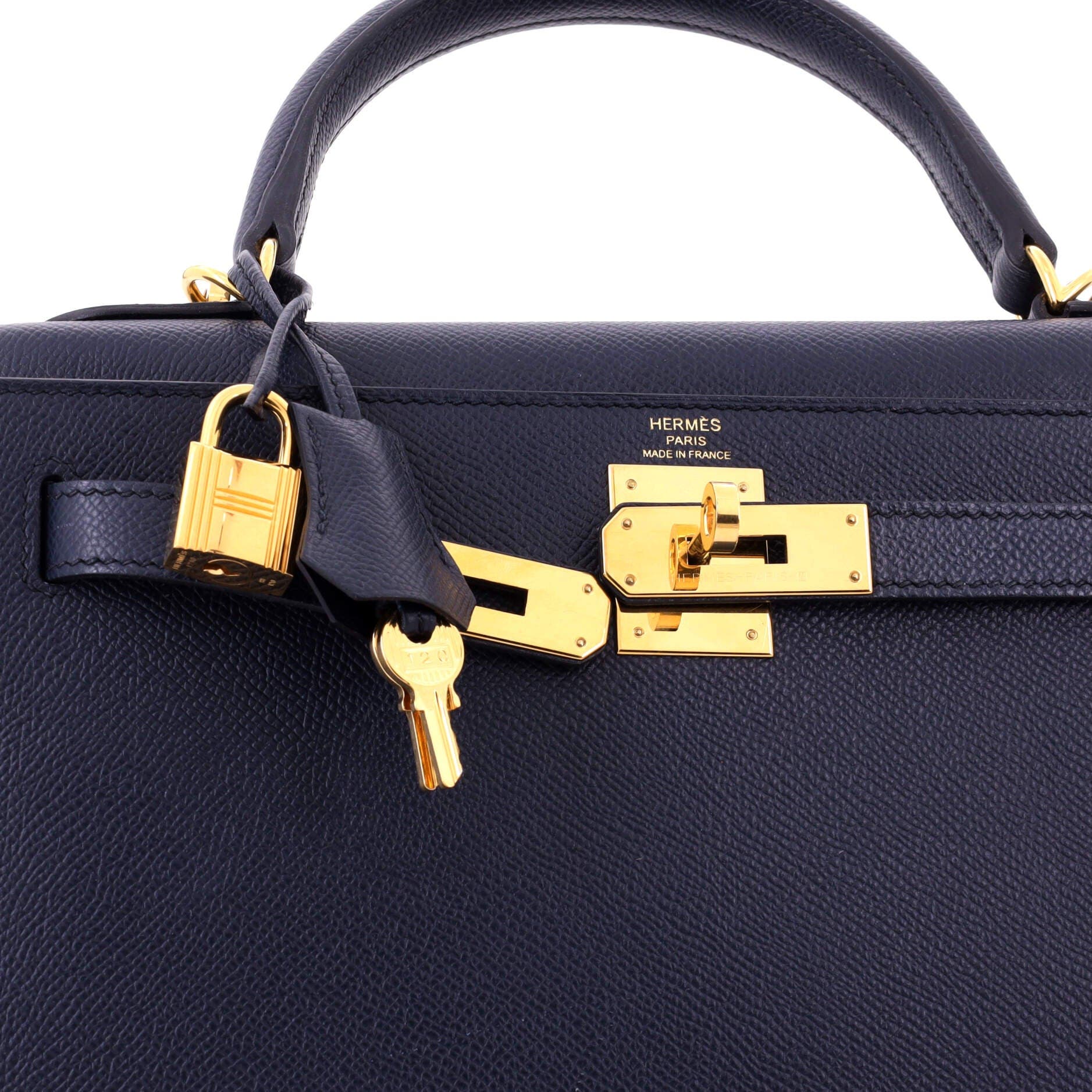 Kelly Handbag Bicolor Epsom with Brushed Gold Hardware 28, Alternate, color, Blue