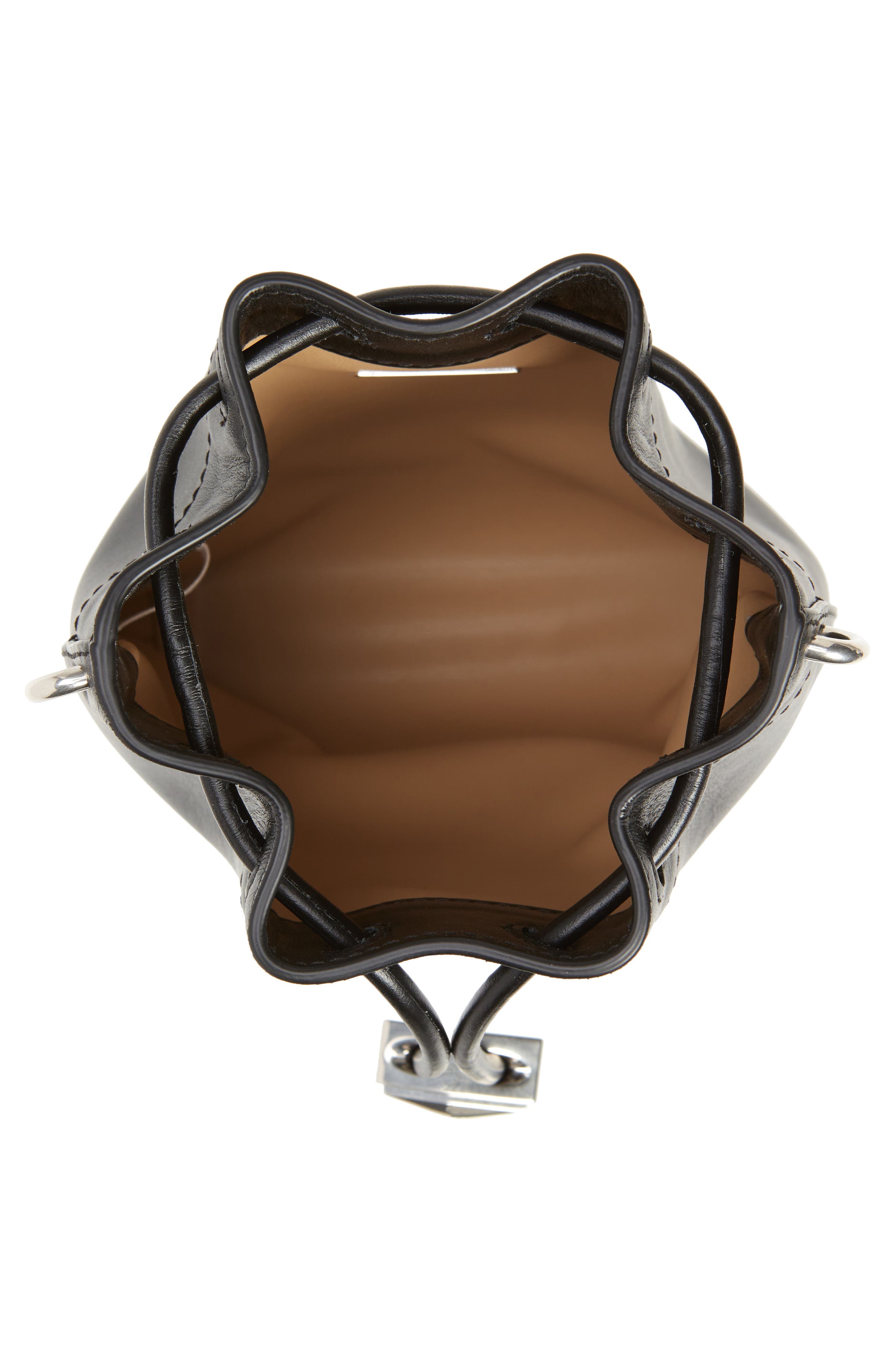 Jimmy Choo Bon Bon Leather Bucket Bag, Alternate, color, 