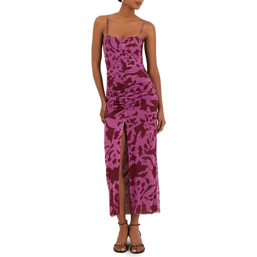 Vix Paula Hermanny Ponche Tyla Midi Cover-up Dress In Pink