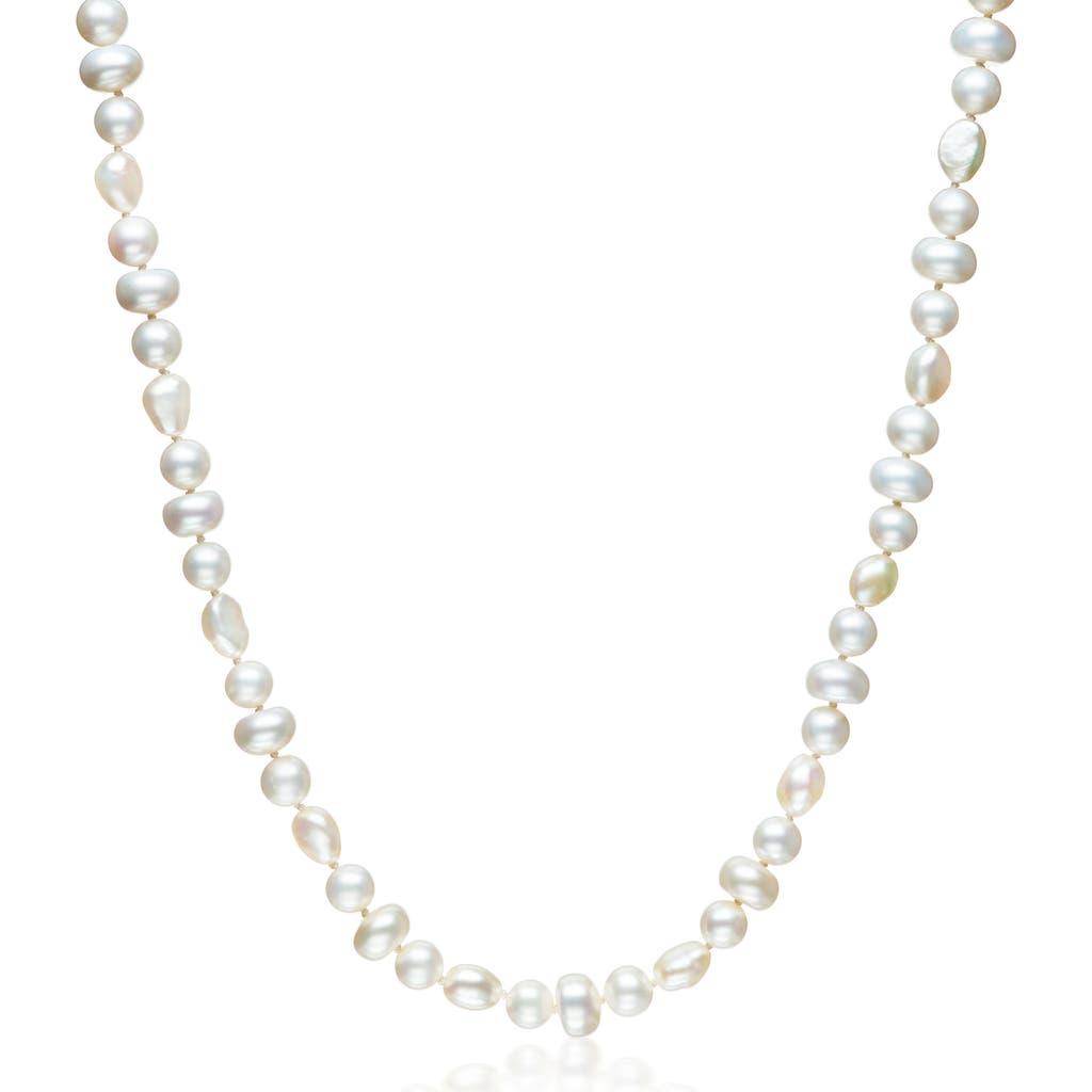 Sheryl Lowe Mixed Shape Pearl Necklace