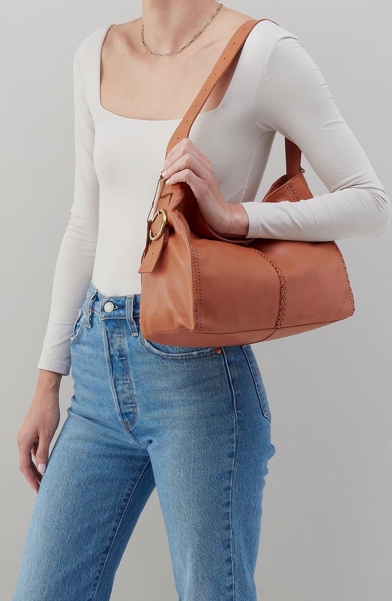 HOBO Render Leather Shoulder Bag, Alternate, color, Harvest Wheat