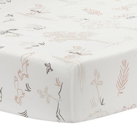 Treetop Fox Woodland Breathable Cotton Fitted Crib/Toddler Sheet