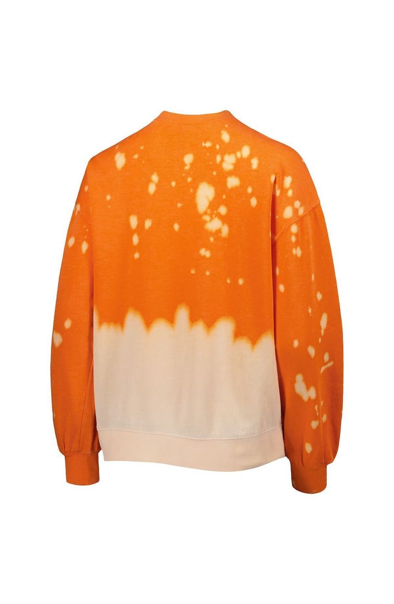 GAMEDAY COUTURE Women's Gameday Couture Orange Clemson Tigers Twice As Nice Faded Dip-Dye Pullover Long Sleeve Top, Alternate, color, Orange