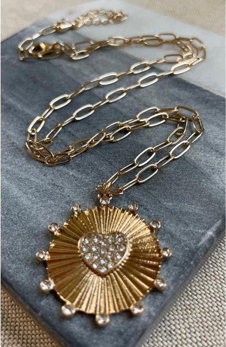 Erin McDermott Jewelry Scarlett Necklace, Alternate, color, Gold