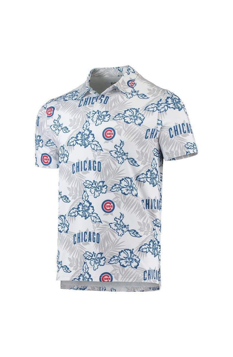 Reyn Spooner Men's Reyn Spooner White Chicago Cubs Performance Polo, Alternate, color, White