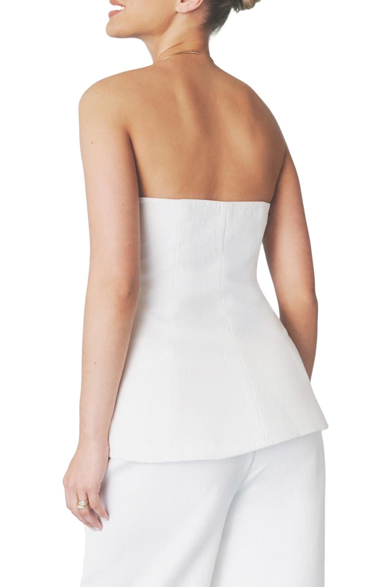 Verity Tailored Bandeau Longline Top, Alternate, color, White