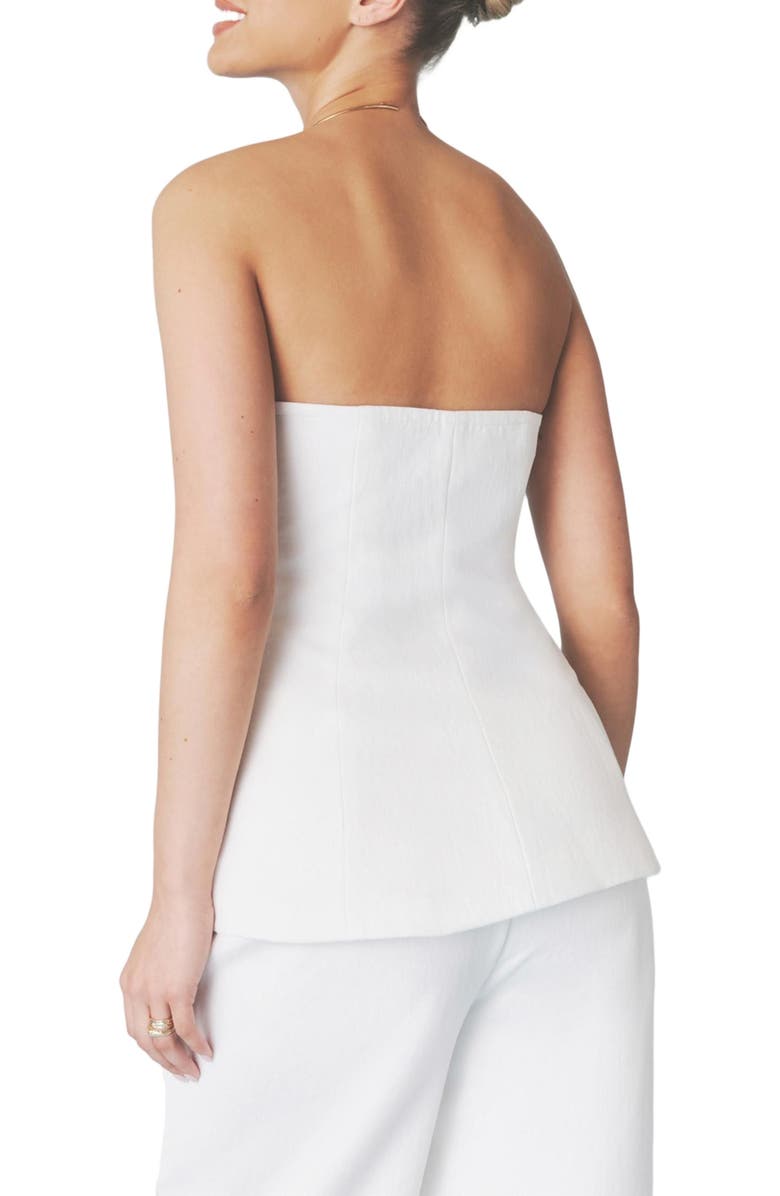 Six Stories Verity Tailored Bandeau Longline Top, Alternate, color, White