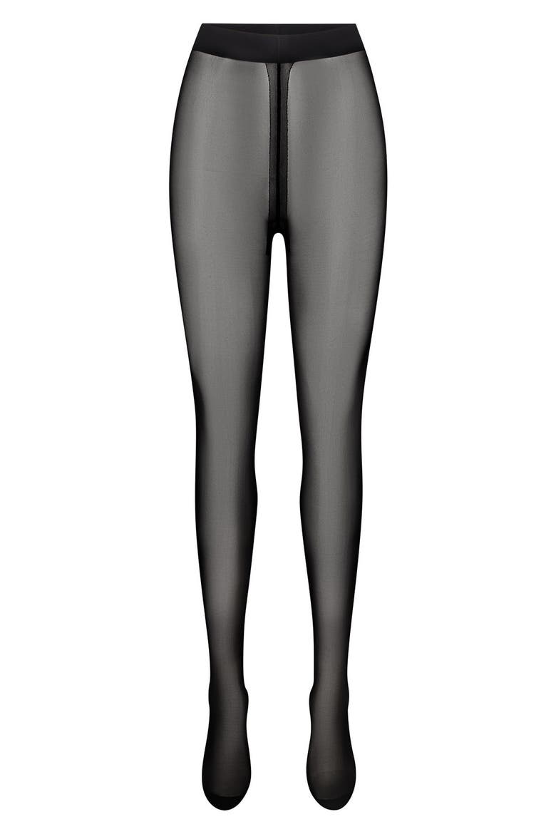 Hosiery Sheer Tights, Alternate, color, ONYX