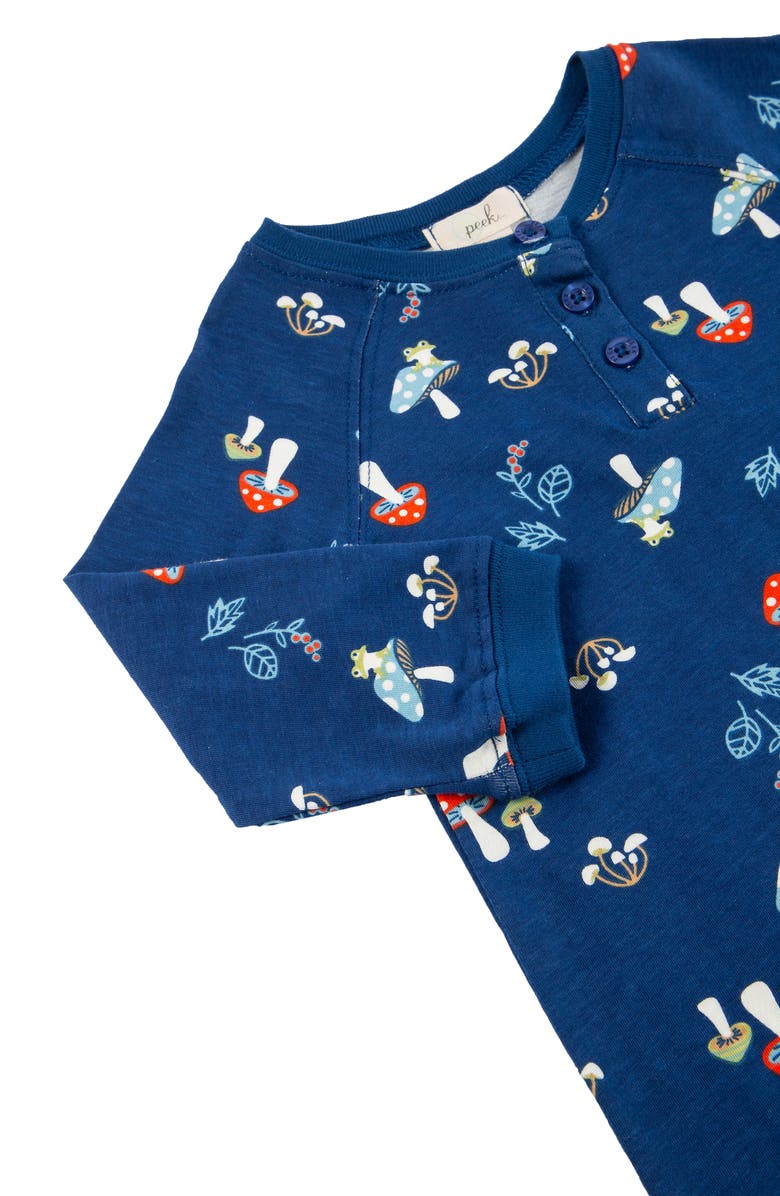 Peek Aren't You Curious Mushrooms Cotton Romper, Alternate, color, 