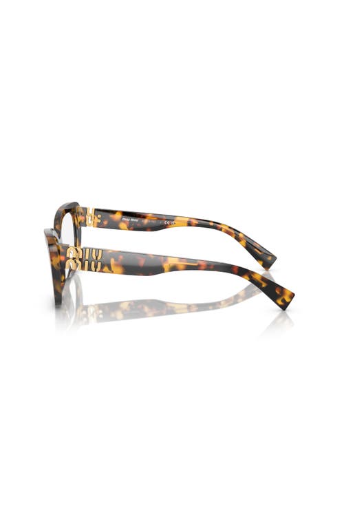 Miu Miu 55mm Cat Eye Optical Glasses In Brown