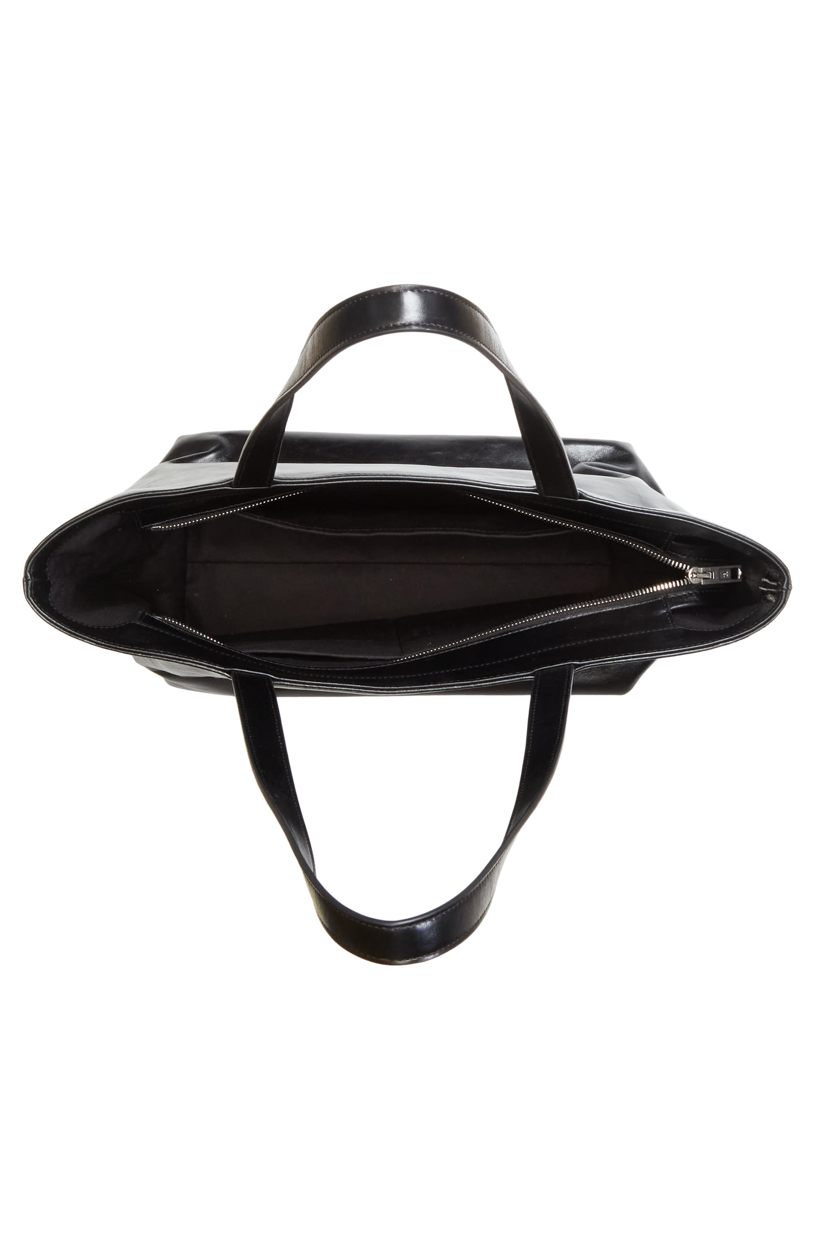 Alexander Wang Medium Punch Leather Tote Bag, Alternate, color, Black