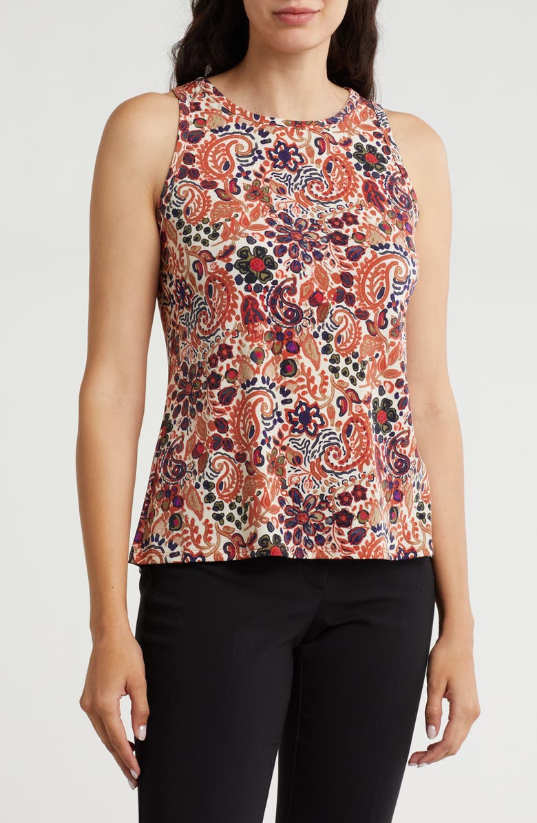 Vince Camuto Paisley Knit Tank, Main, color,