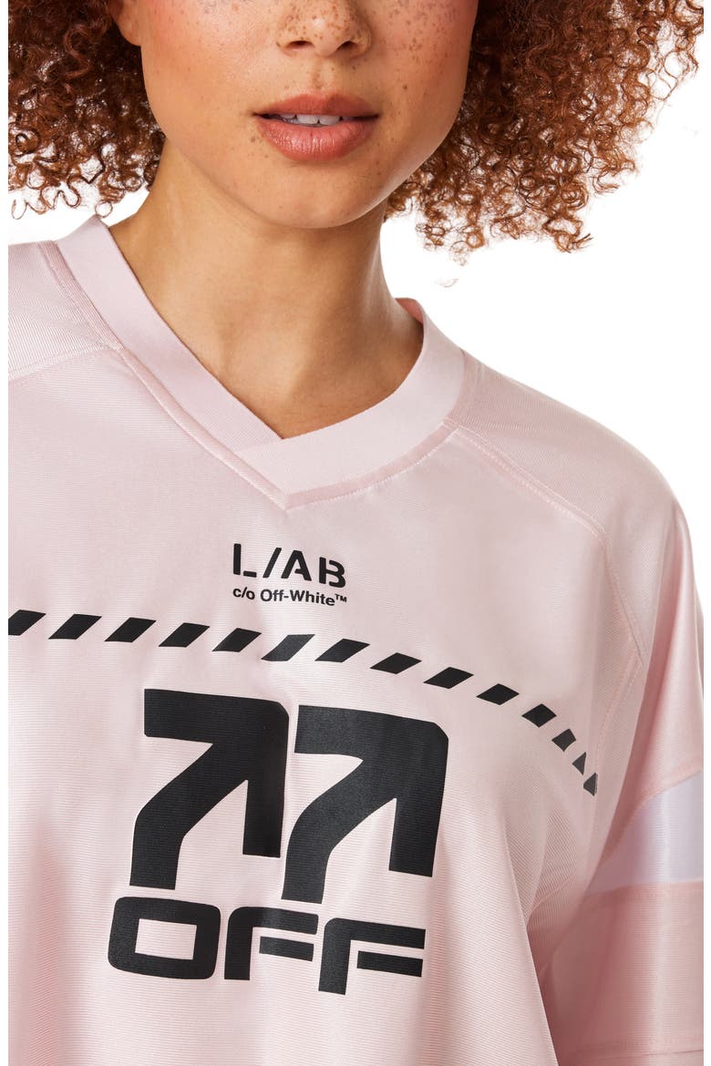 Cropped Mesh Jersey Top, Alternate, color, CRADLE PINK