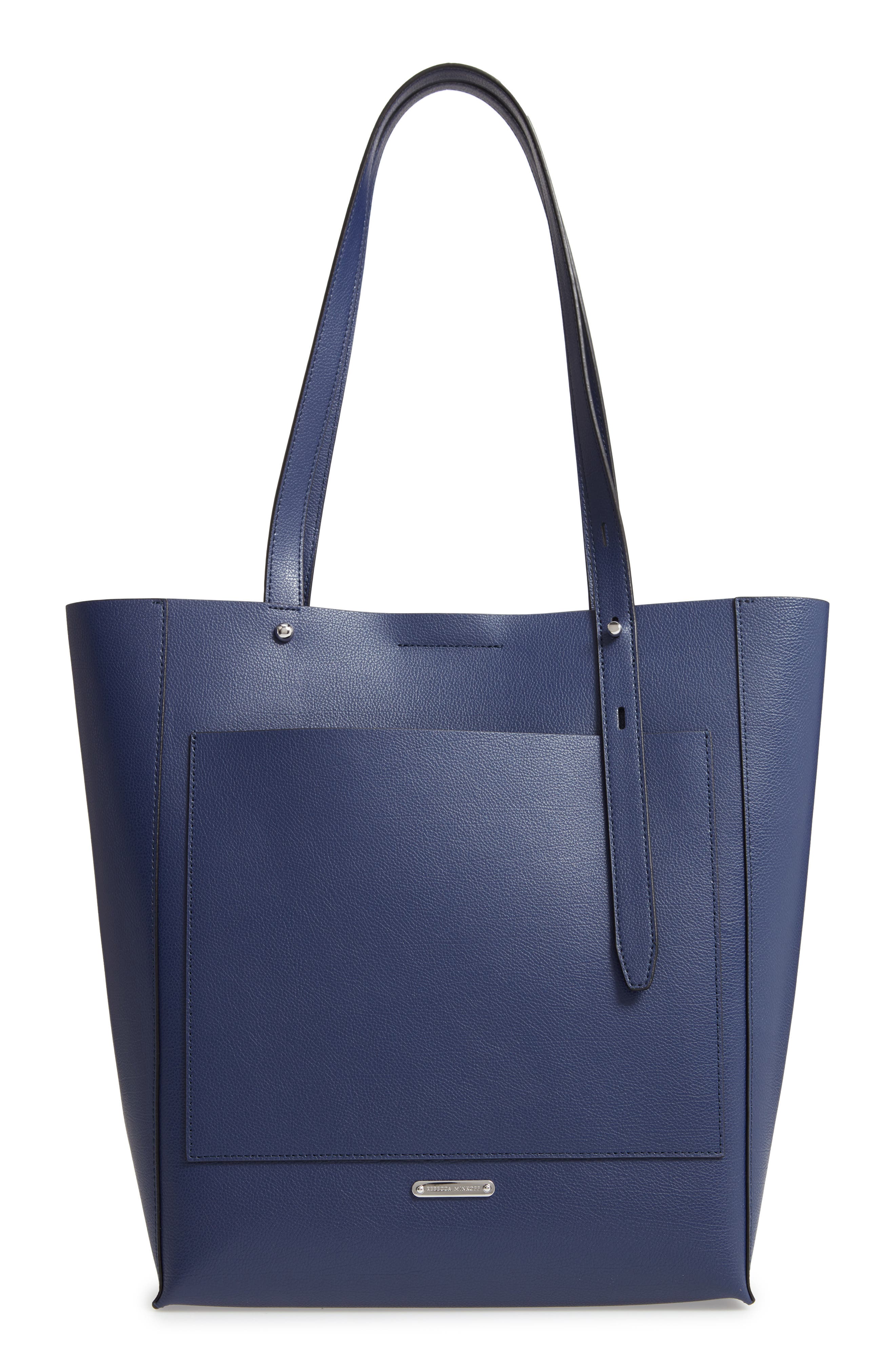 Stella Leather Tote, Main, color, TWILIGHT
