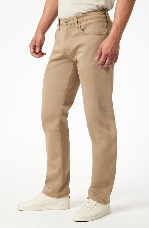 Mavi Jeans Zach Straight Leg Twill Pants In Brown