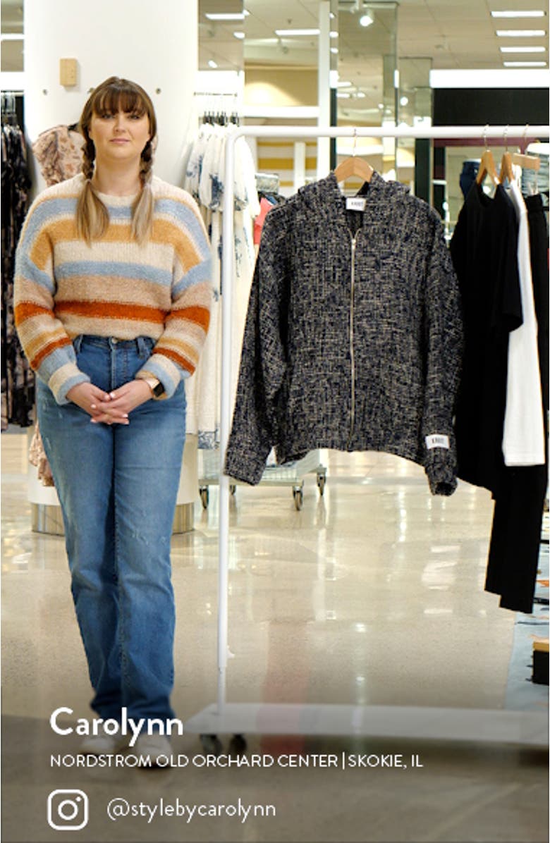 Tweed Zip-Up Hoodie, sales video thumbnail