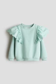 H&M Frill-trimmed Sweatshirt