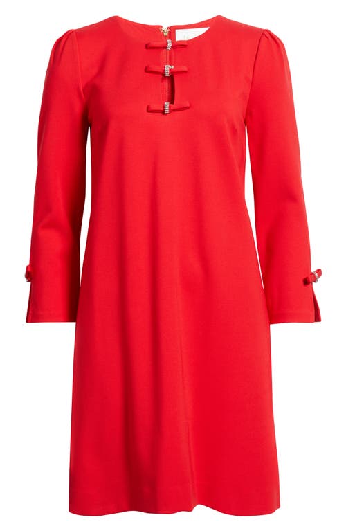 Lilly Pulitzer Leyland 3/4 Sleeve Shift Dress In Red