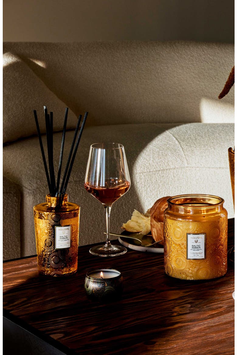 Baltic Amber Luxe Reed Diffuser, Alternate, color, BALTIC AMBER