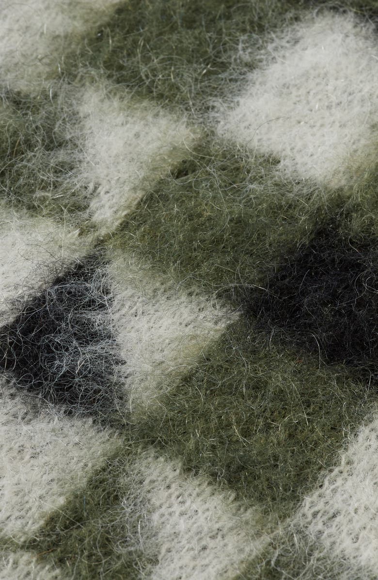 Scotch & Soda Fuzzy Jacquard Sweater Vest, Alternate, color, Thyme