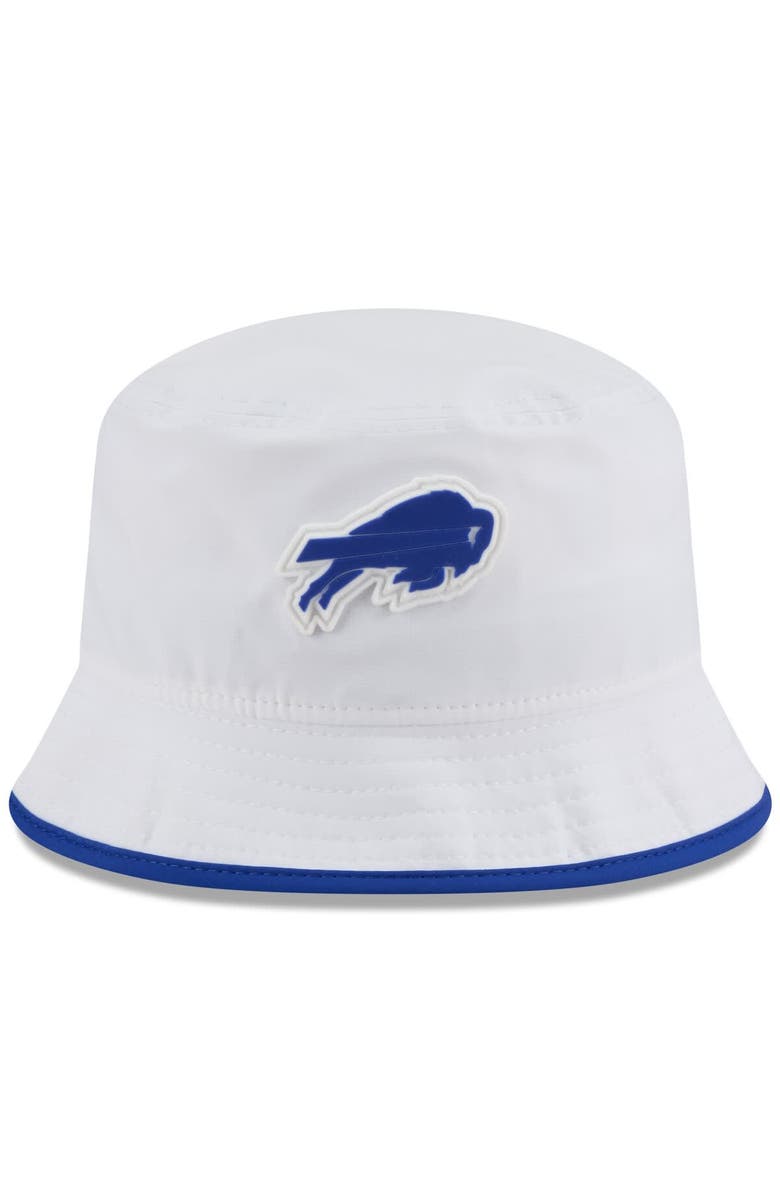 New Era Men's New Era White Buffalo Bills 2025 NFL Training Camp Stretch Bucket Hat, Alternate, color, White