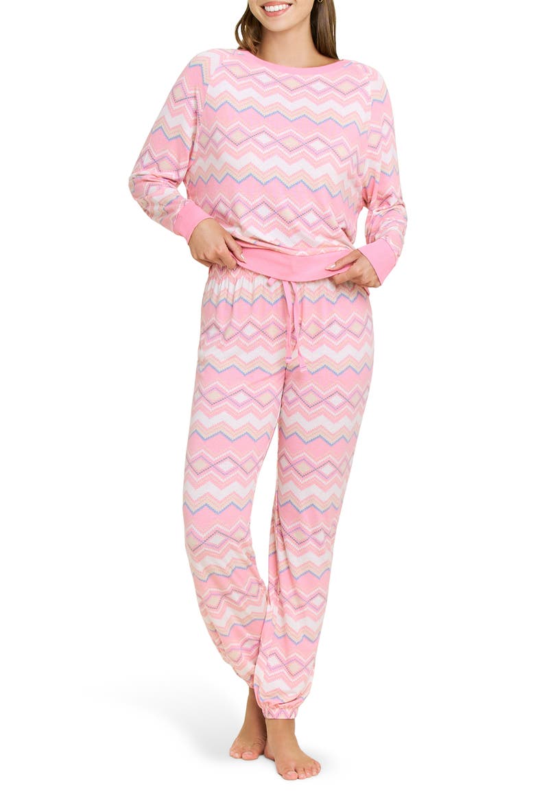 Star Seeker Brushed Jersey Pajamas, Main, color, PALOMA FAIRISLE