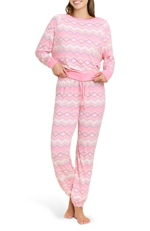 Honeydew Star Seeker Brushed Jersey Pajamas In Pink