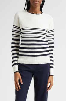 Veronica Beard Rielly Stripe Crewneck Sweater