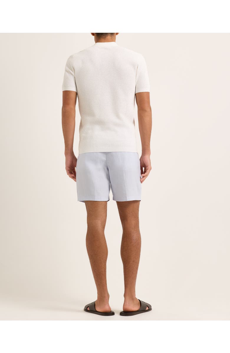 Orlebar Brown Roddy Tailored Fit Open Mesh Stitch Polo Shirt, Alternate, color, White