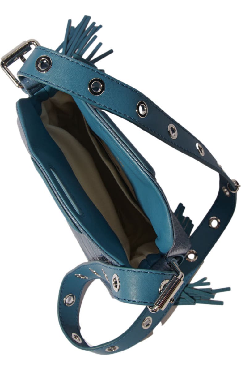 maje Mock croc Miss M mini bag, Alternate, color,