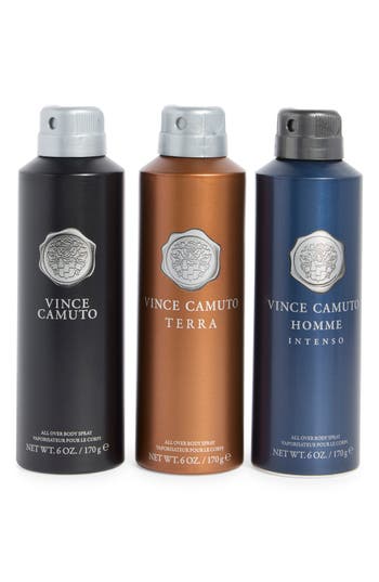 Vince Camuto All Over Body Spray Set In Transparent