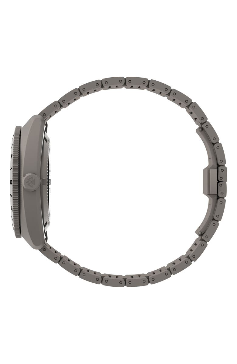 Timex<sup>®</sup> Expedition Pioneer Titanium GMT Automatic Bracelet Watch, 41mm, Alternate, color, Titanium