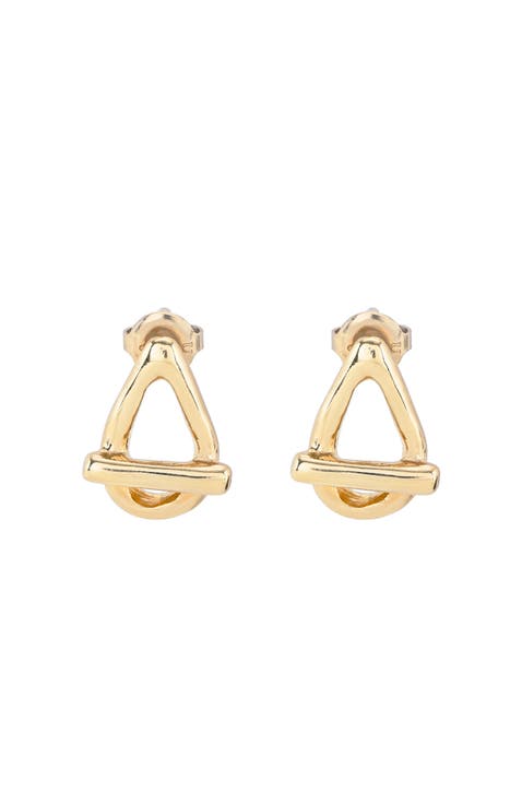 Drop Oval Link Shaped Earrings