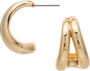 RIVKA FRIEDMAN Polished Double Hoop Earrings