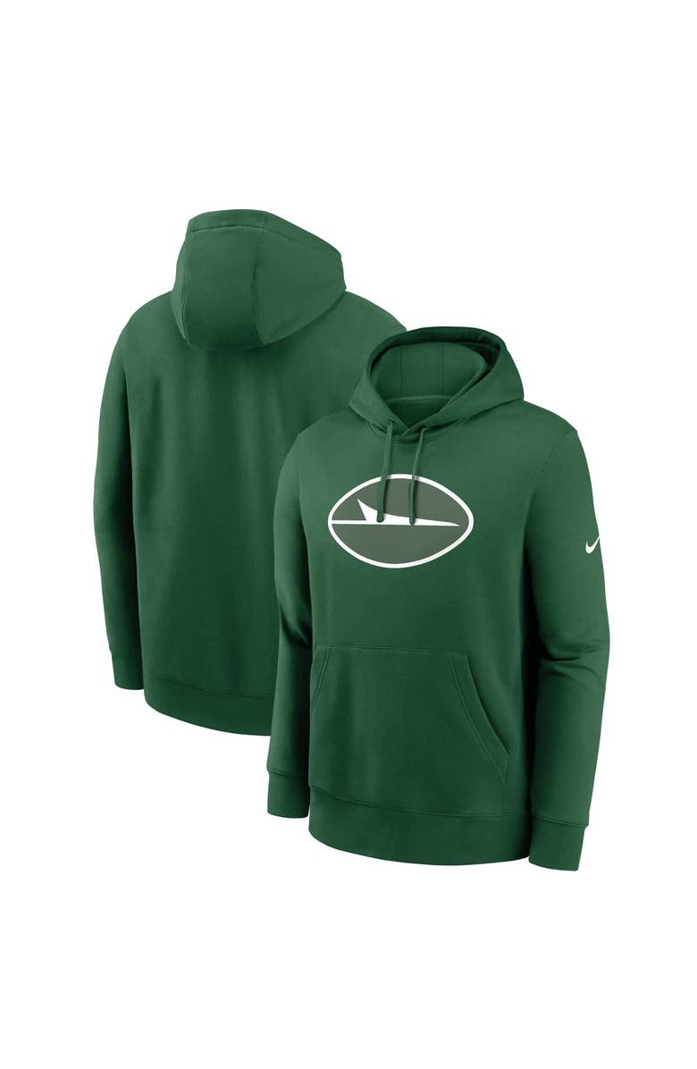 Nike Men's Nike Green New York Jets Club Logo Pullover Hoodie, Alternate, color, Green