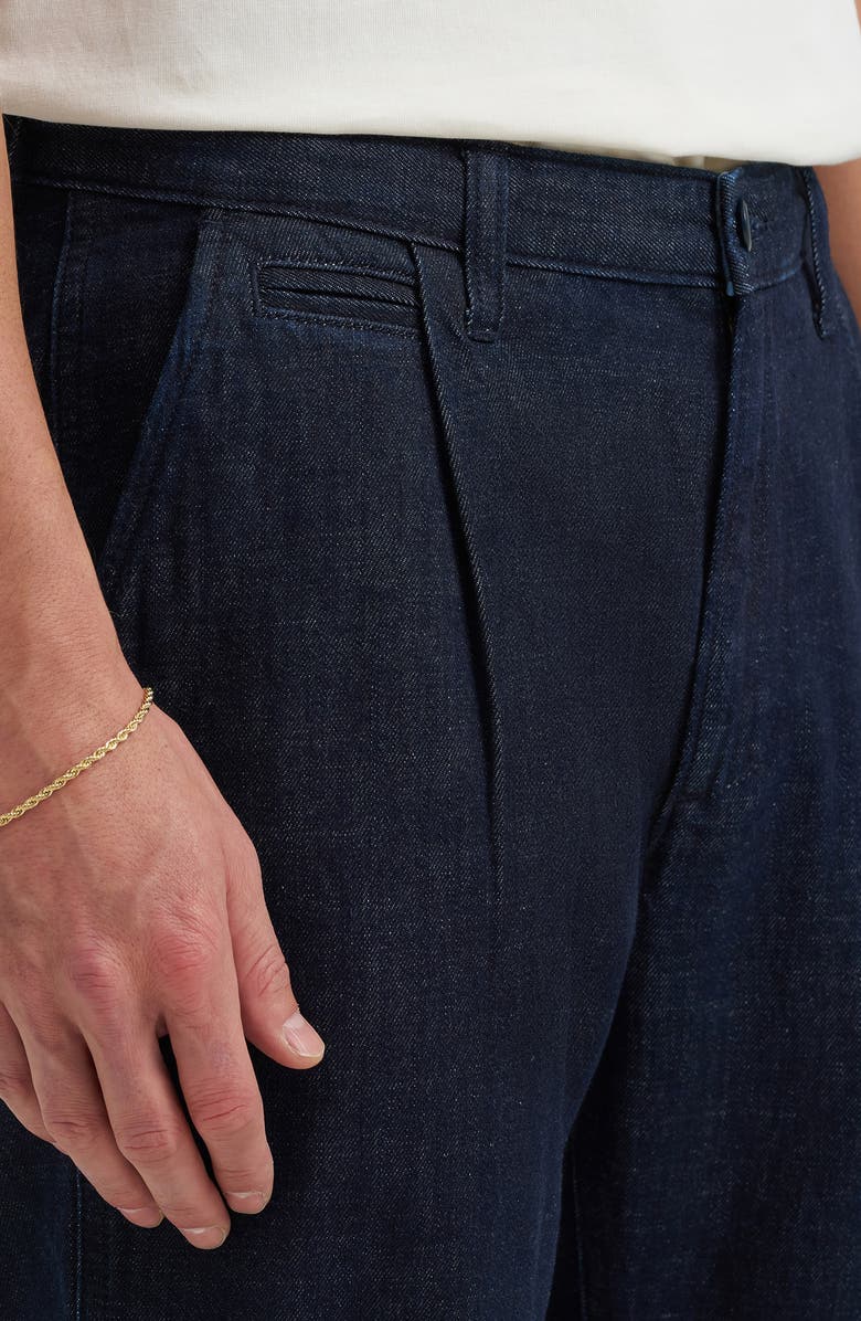 Lee Relaxed Pleated Straight Leg Jeans, Alternate, color, Rinse