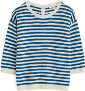 Seasalt Cornwall Knavock Stripe Cotton & Linen Sweater