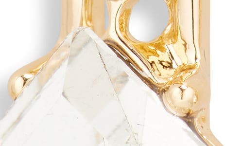 Vince Camuto Crystal Linear Drop Earrings In Goldtone