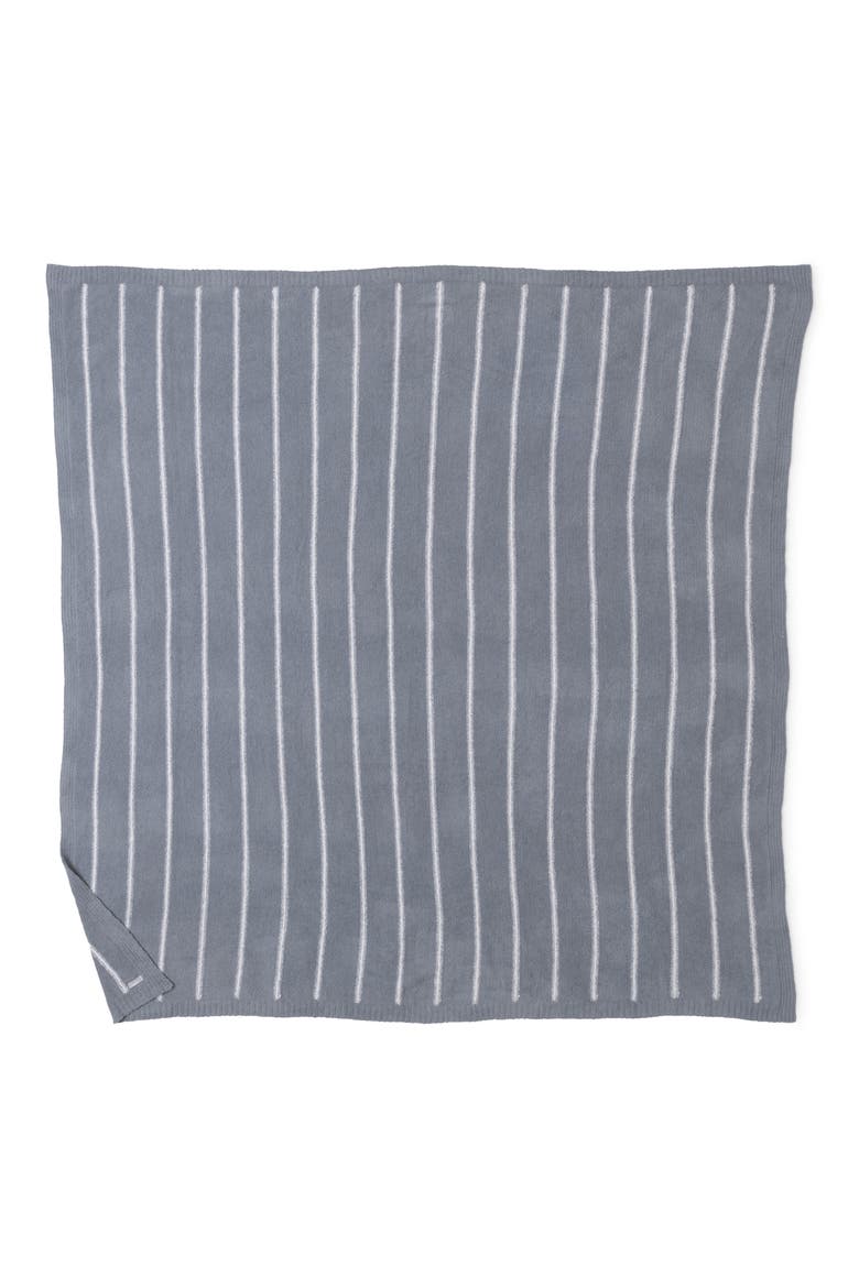 CozyChic™ Pinstripe Bed Blanket, Alternate, color, MOONBEAM/ PEARL