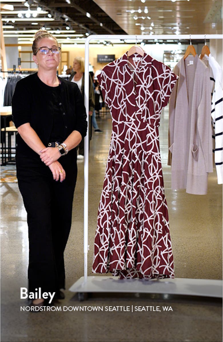 Tiered Cotton Maxi Shirtdress, sales video thumbnail