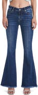 Bayeas Frayed Mid Rise Flare Jeans