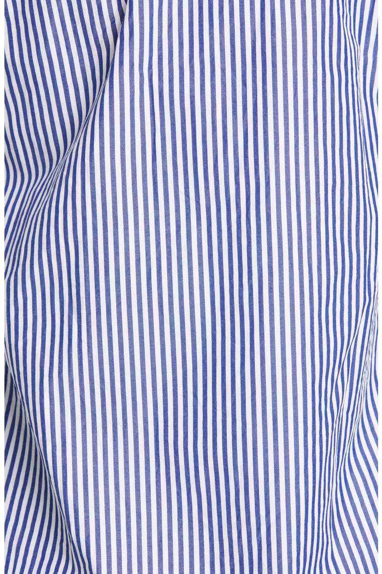 Black Heart Stripe Cotton Shirt, Alternate, color, BLUE