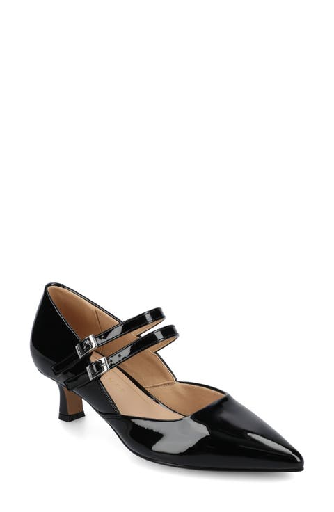 Carnation Kitten Heel Mary Jane Pump - Wide Width Available (Women)