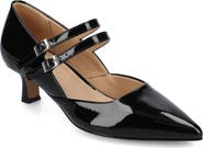 Journee Collection Carnation Kitten Heel Mary Jane Pump - Wide Width Available