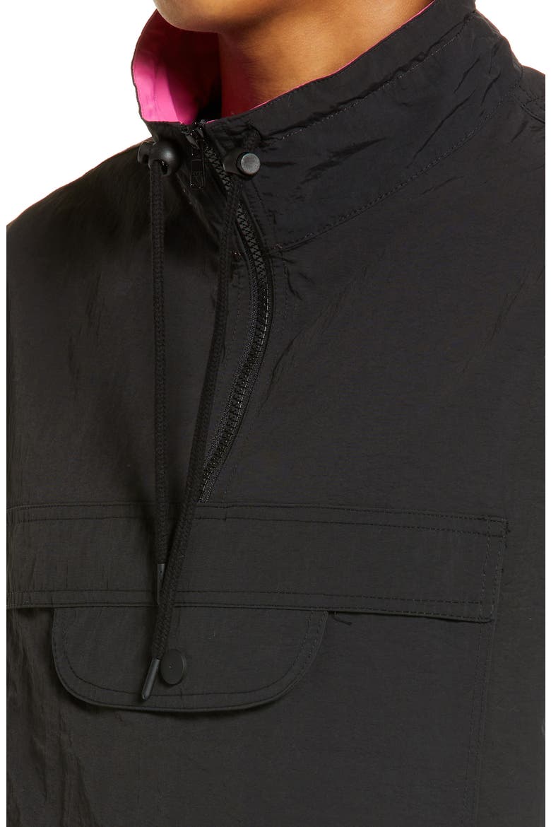 Men's Curl Anorak, Alternate, color, BLACK
