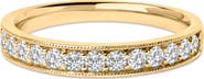 Haus of Brilliance 14K Gold 1/2 Cttw Round Diamond Milgrain Wedding Band